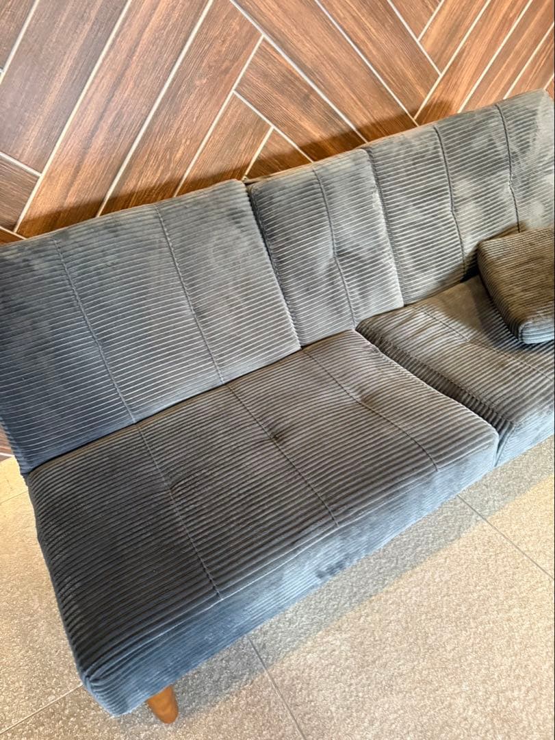 FLEXISPOT XB1カップホルダー付き　ソファベッド　ファブリックソファ