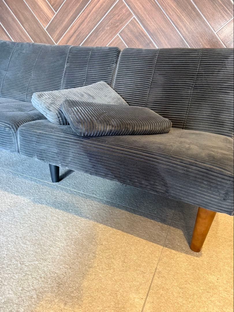 FLEXISPOT XB1カップホルダー付き　ソファベッド　ファブリックソファ