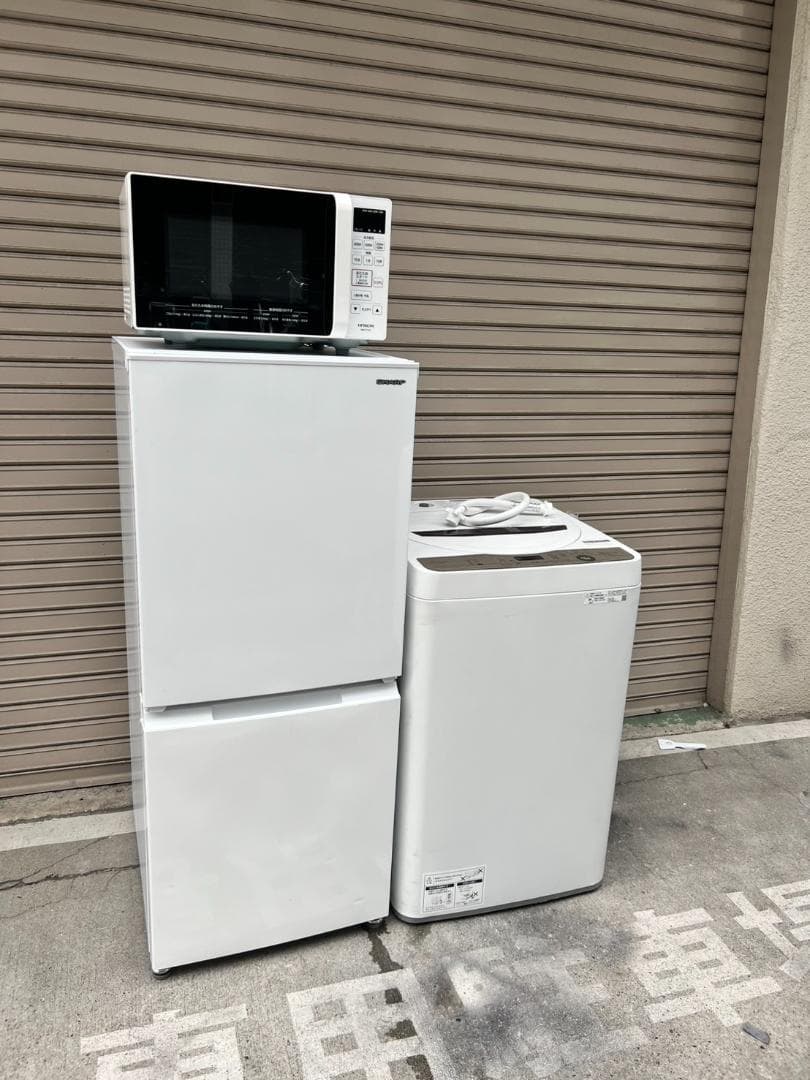 A723♠️高年式家電セット【冷蔵庫・電子レンジ】大阪 K&Sリサイクル
