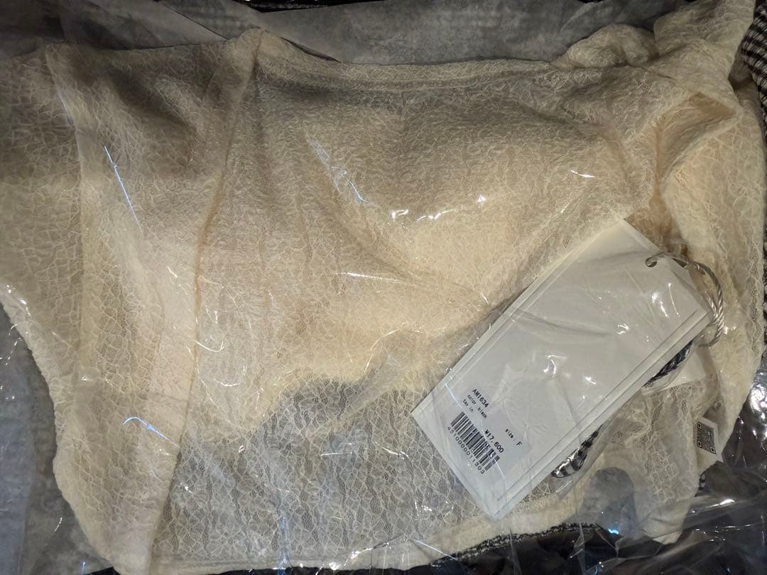 ワンピース andmary Betty shirring mini dress black