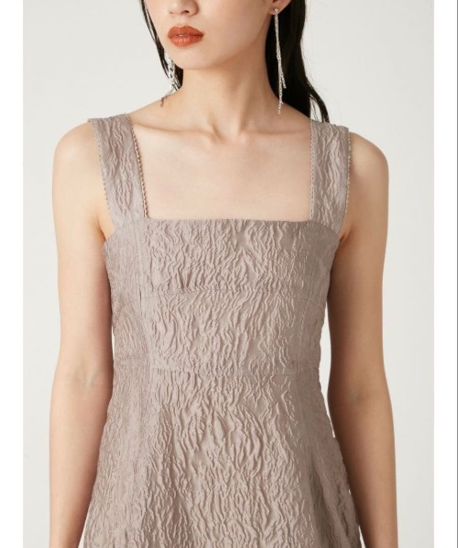 試着のみ／美品✨FRAY I.D ワイドストラップフレアワンピース モカ S