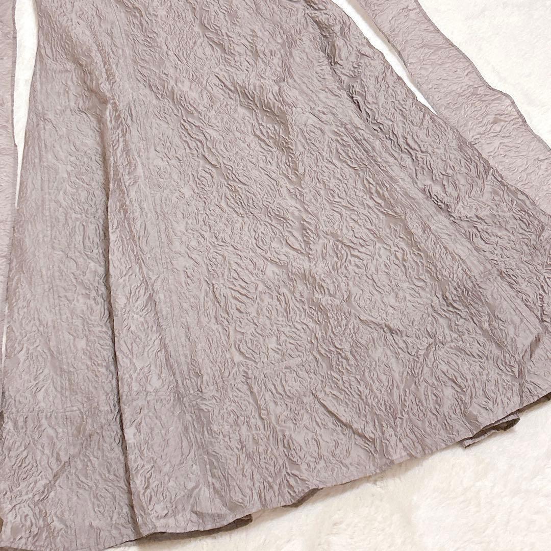 試着のみ／美品✨FRAY I.D ワイドストラップフレアワンピース モカ S