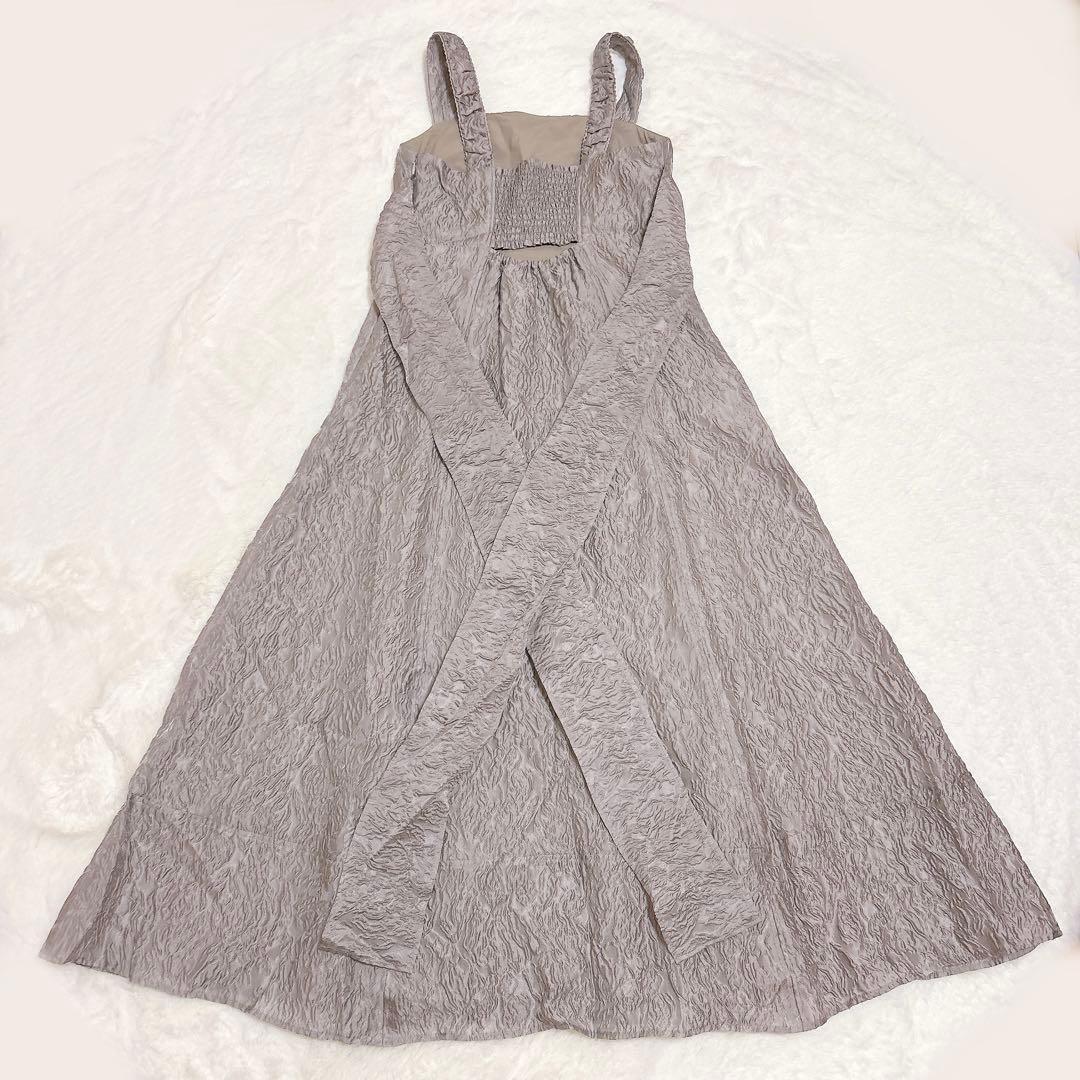 試着のみ／美品✨FRAY I.D ワイドストラップフレアワンピース モカ S