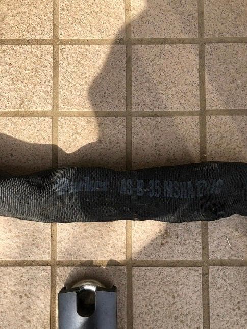 バイク 盗難防止 チェーン 超硬張鋼 MUL-T-LOCK(1.7m)