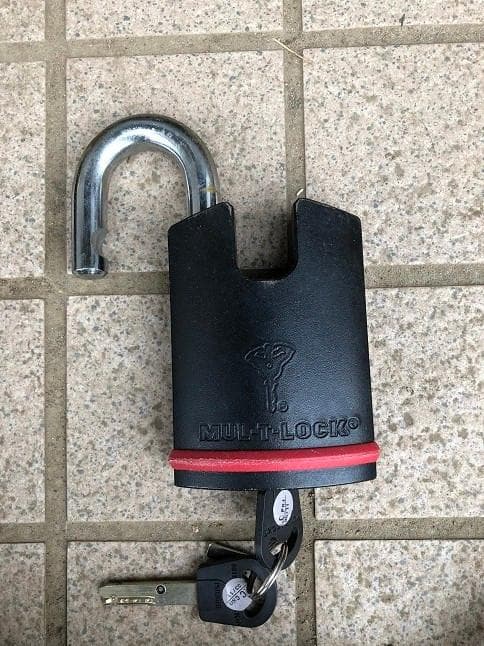 バイク 盗難防止 チェーン 超硬張鋼 MUL-T-LOCK(1.7m)