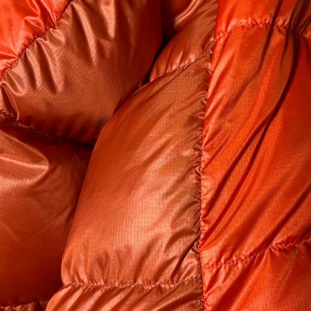 び*。様 mont-bell アルパインダウンパーカ オレンジ フード