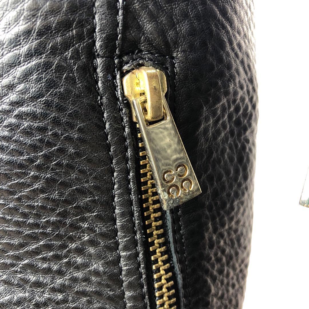 COACH 7Bブラックレザー ロングブーツ