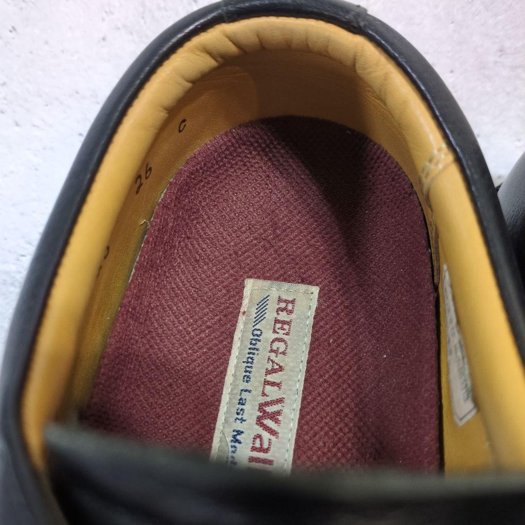 REGAL WALKER リーガル ウォーカー プレーントゥ 26cm 黒