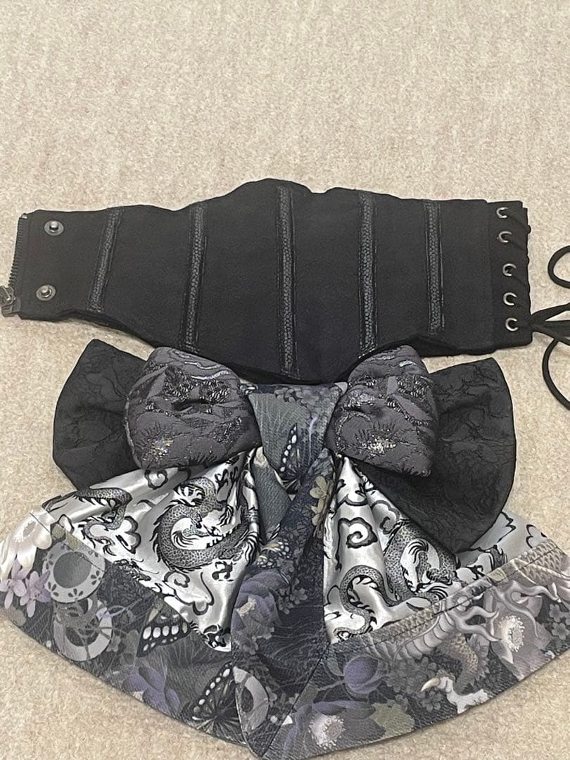 新品　キューティーフラッシュ　コルセット　花魁帯　ブラック