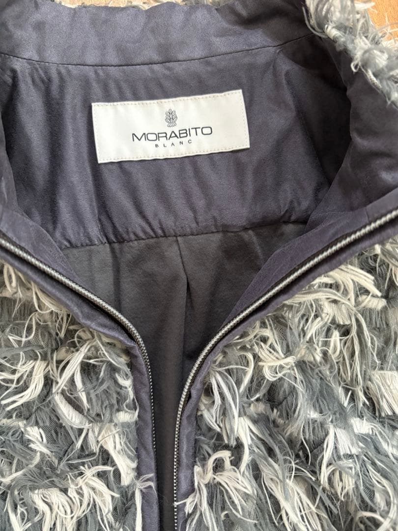 モラビトグレーとホワイトのジレ