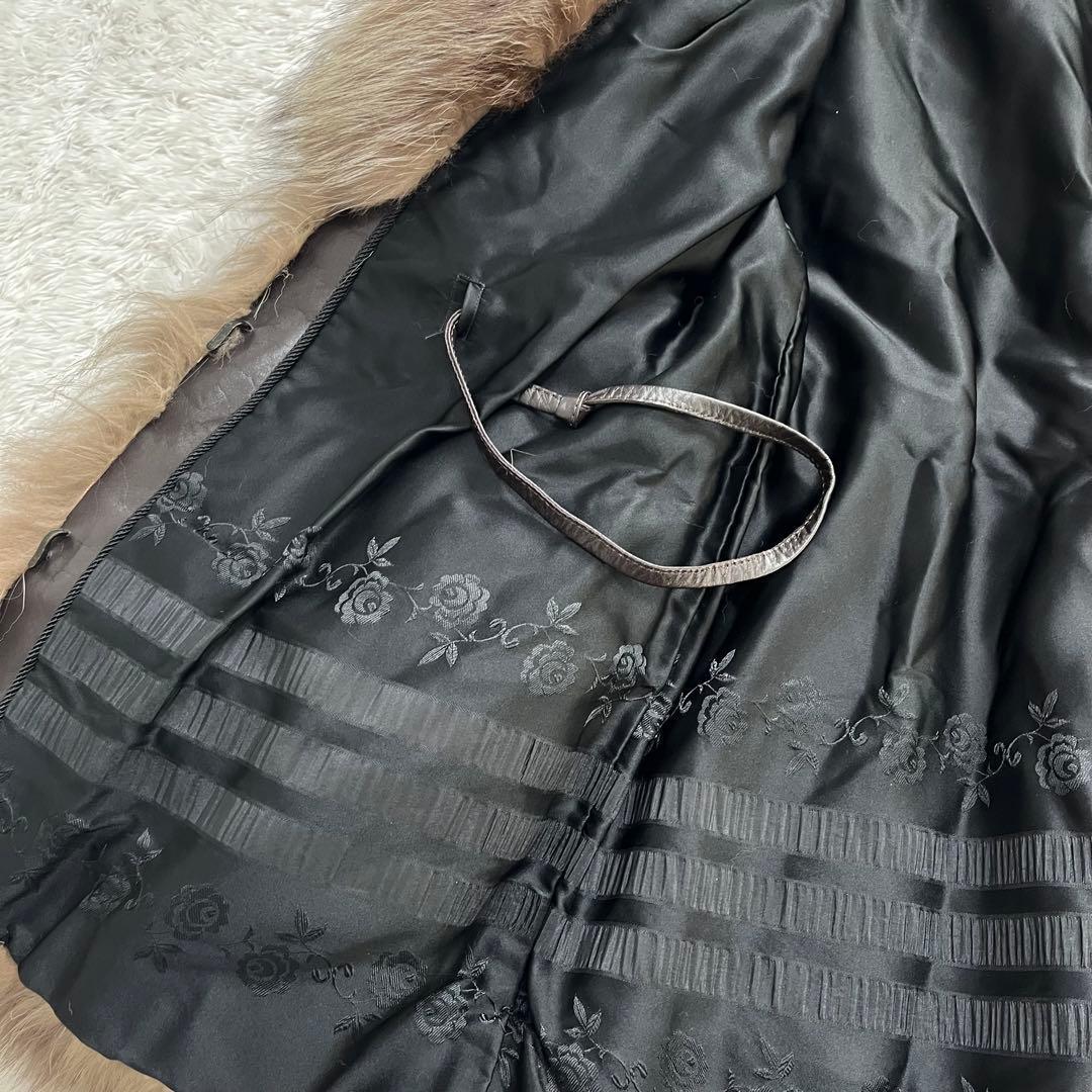 【美品】エンバ　シルバーフォックスファーコート ジャケット M相当