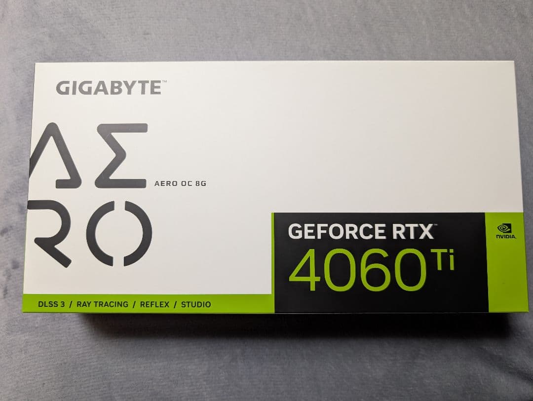 グラフィックボード・グラボ・ビデオカード GIGABYTE AERO OC 8G GEFORCE RTX 4060 Ti
