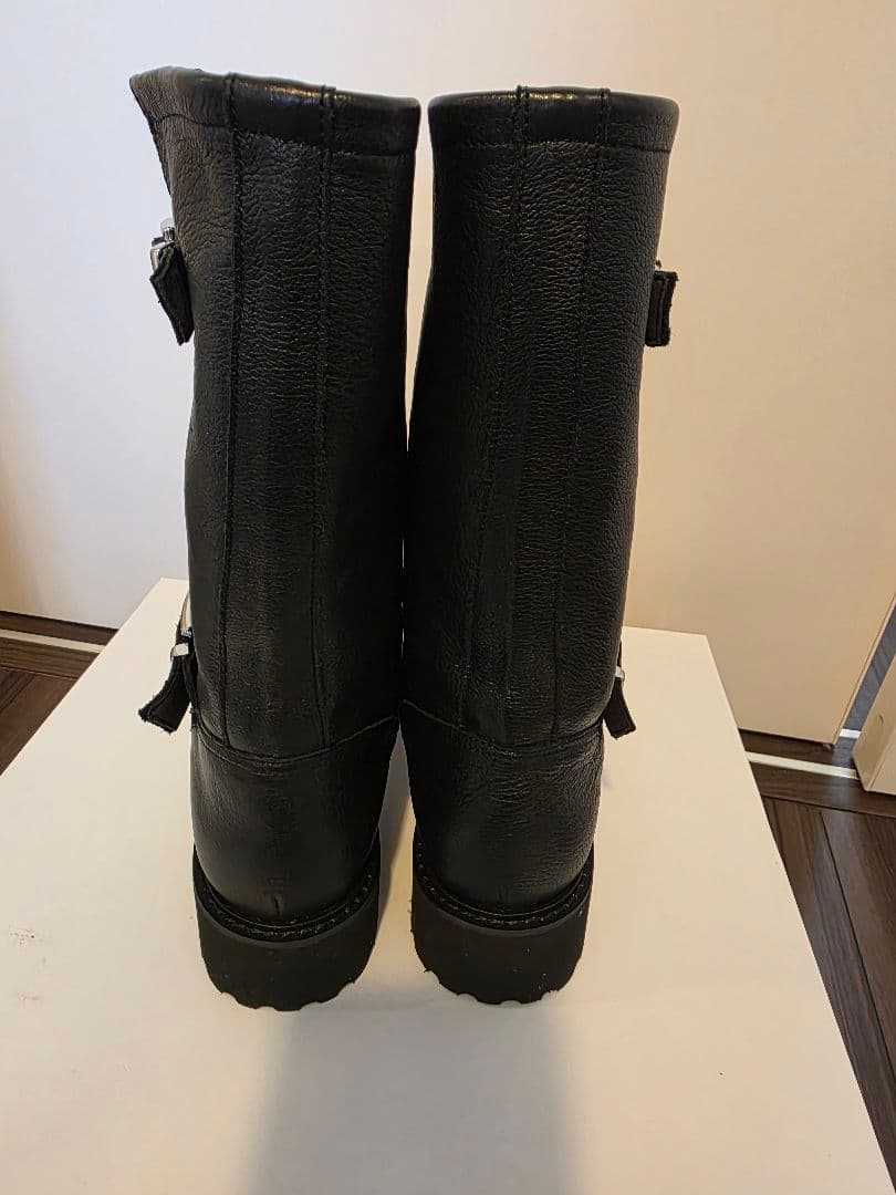 試着のみ Le Talon レザーエンジニアブーツ ブラック Mサイズ