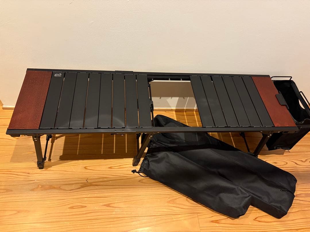 アルペン　IGTアルミテーブル88・延長パーツ・サイドボックス・ウッド天板２枚