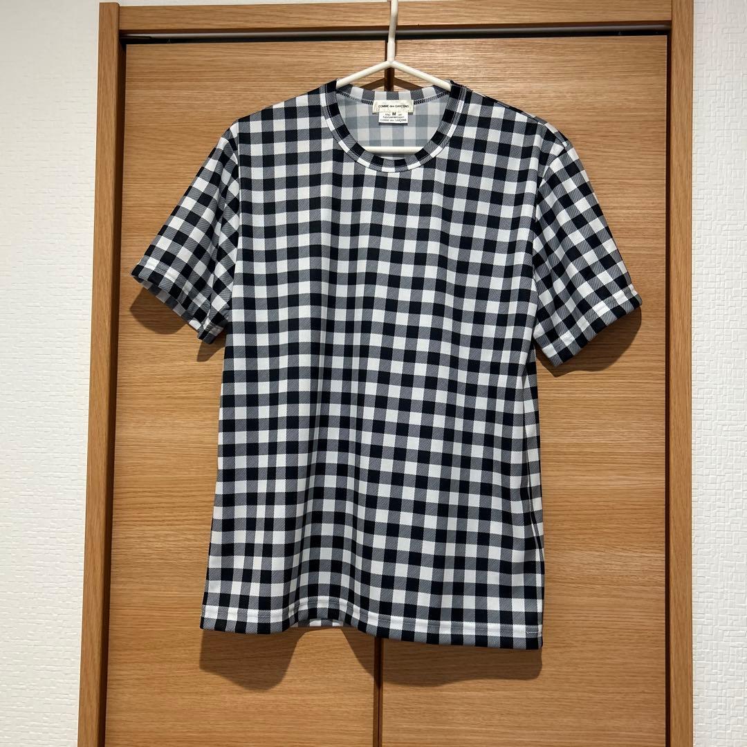 コムデギャルソン 今期AW新品未使用 チェック柄半袖Tシャツ