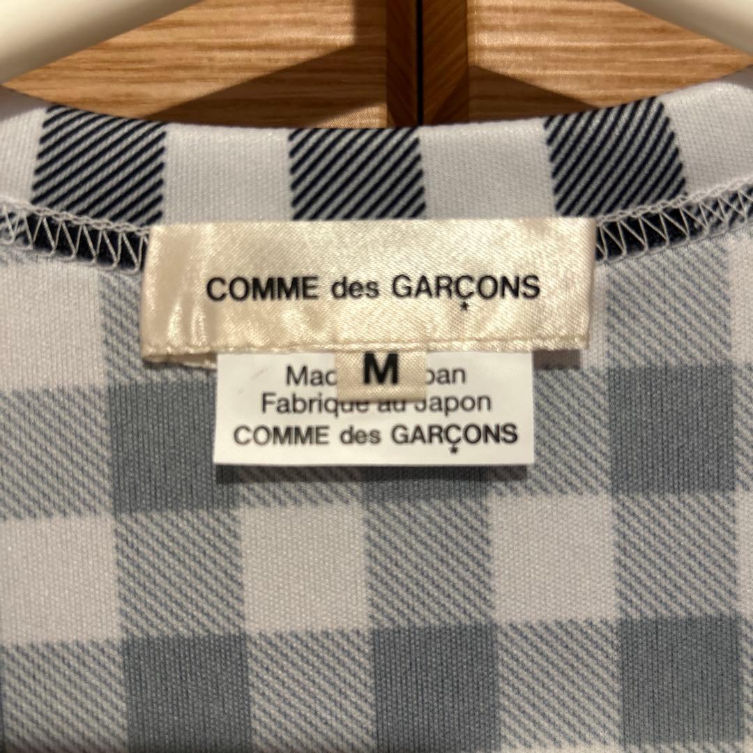 コムデギャルソン 今期AW新品未使用 チェック柄半袖Tシャツ