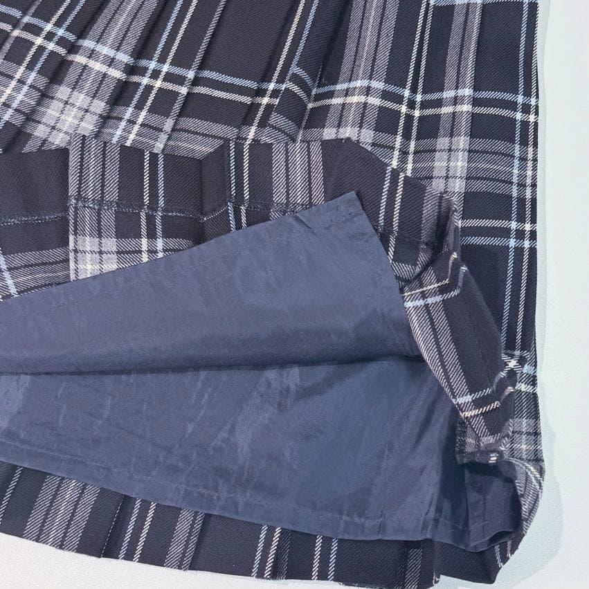 ポンポネット 卒服 スーツ 4点セット 150cm 紺チェック 美品 フォーマル