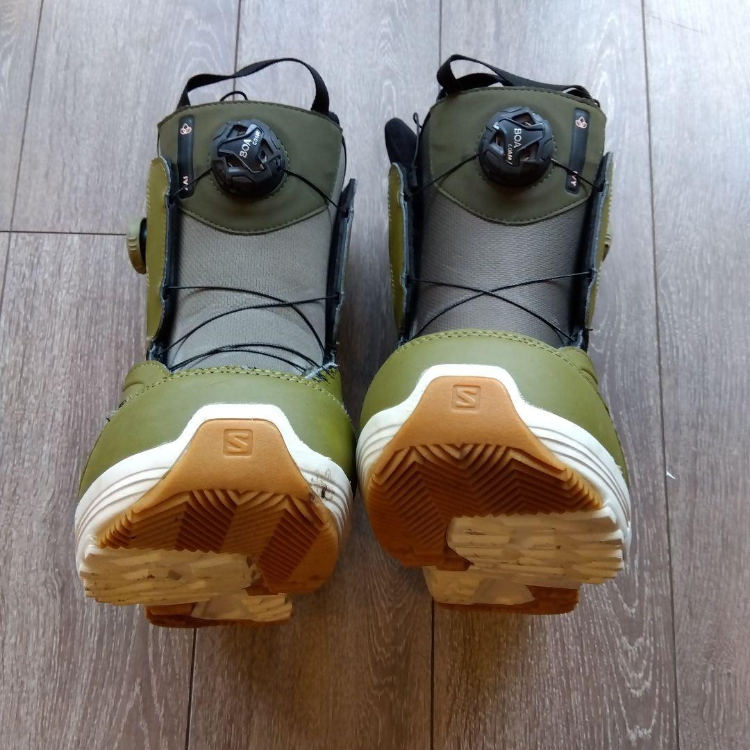 スノボー　ブーツ　カーキ色　SALOMON BOA SJ BOA 24.5cm