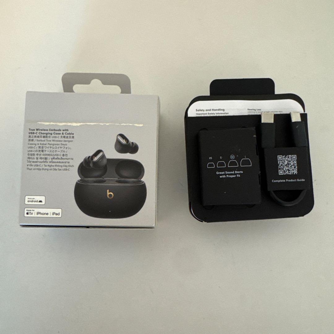 Apple Beats Studio Buds + ブラック/ゴールド　完品