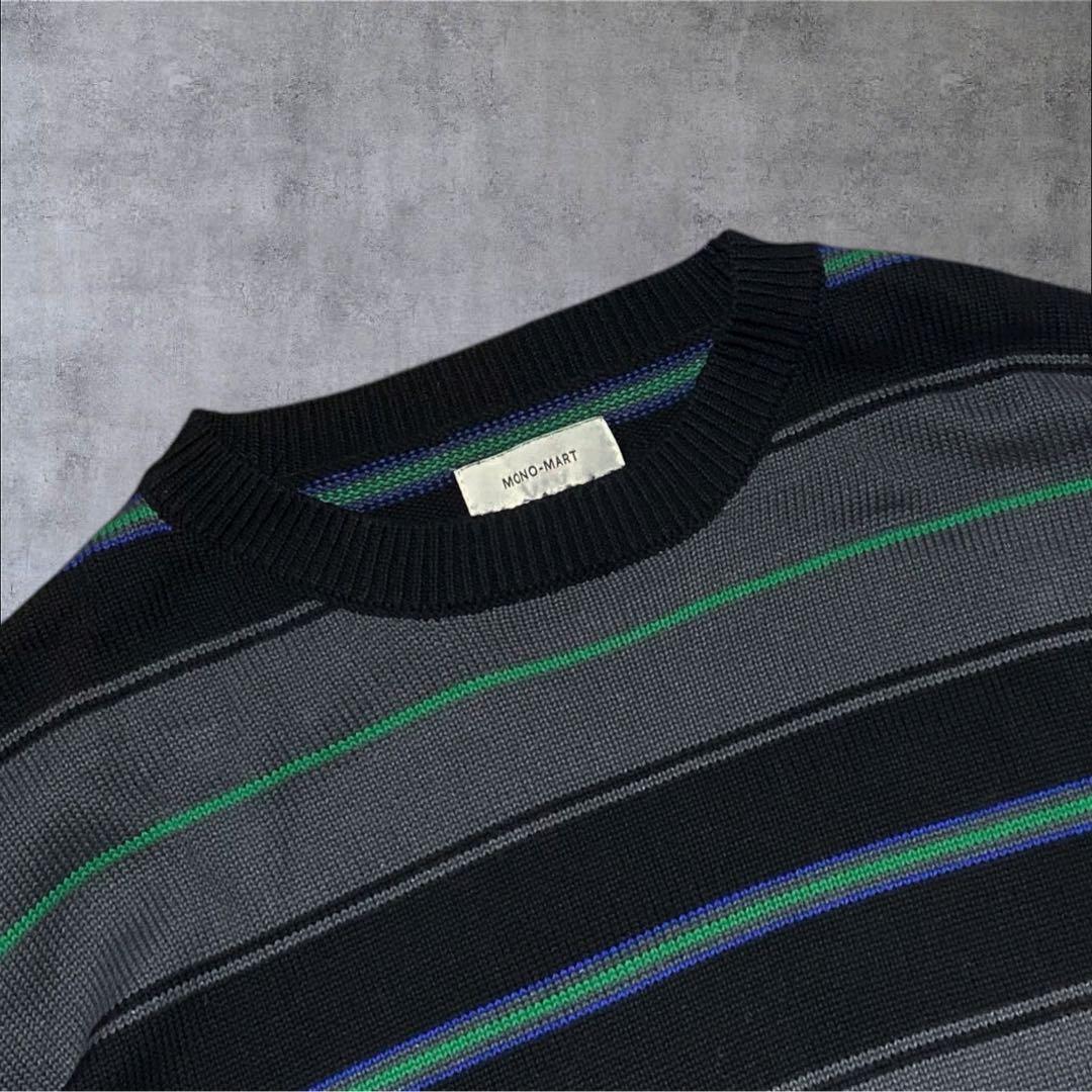 柄 ニット バギー デニム コーデ シティーボーイ c-boy style