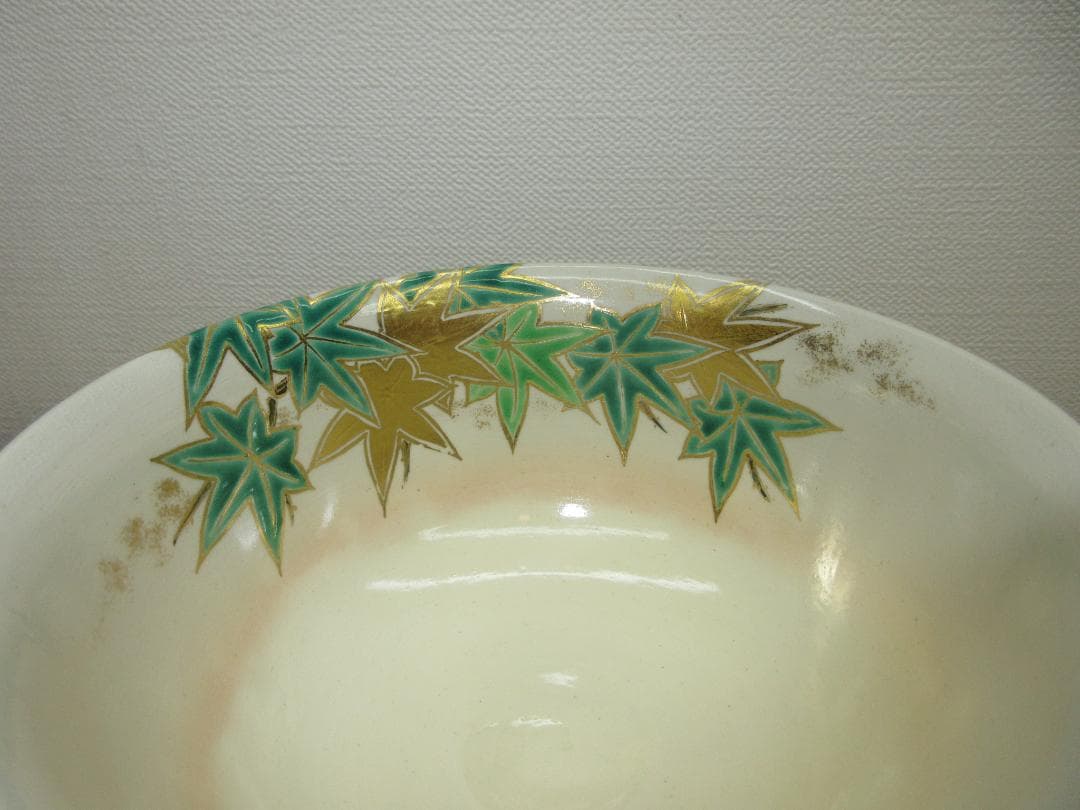 専用 送料込【逢絢亭】茶道具 茶碗 京焼 青楓の図 竜谷窯 宮川香雲 共箱入り