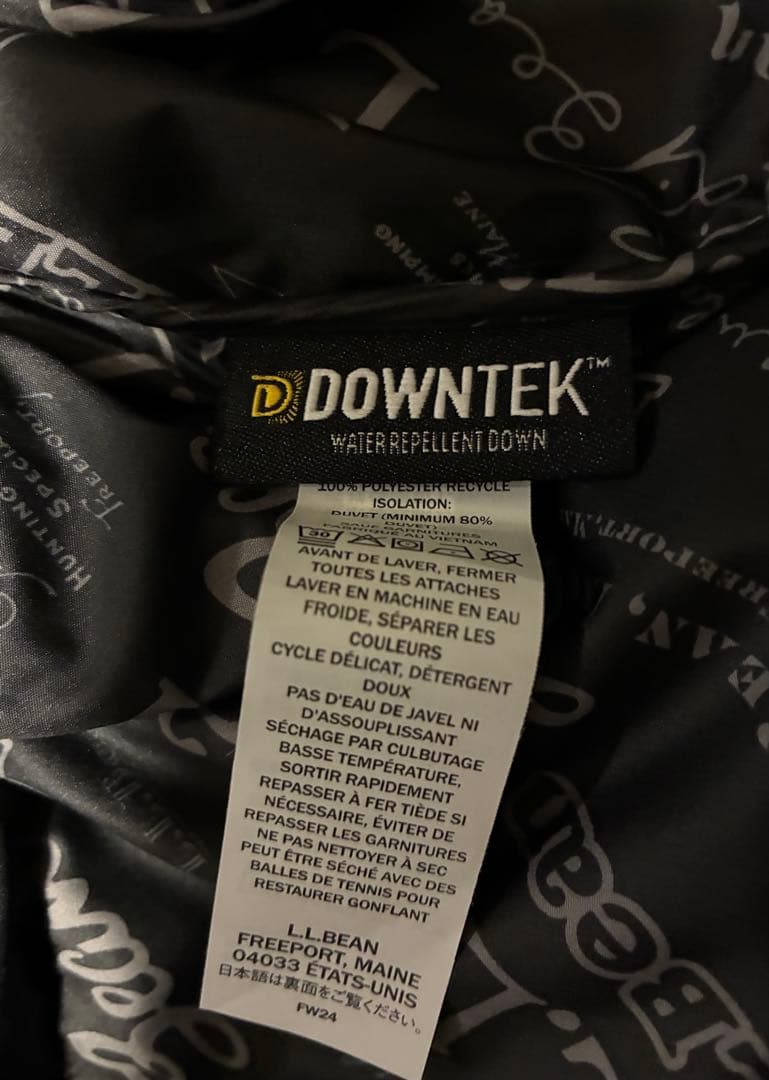 【新品・未使用】L.L.Bean ブラック ダウンベスト