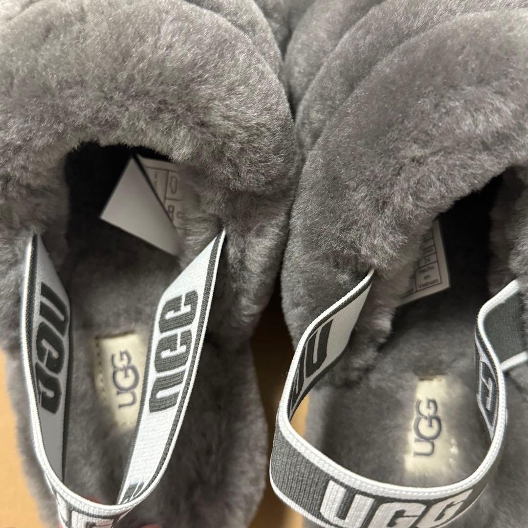 【未使用】UGG フラッフ イヤー スライド ファーサンダル 24cm