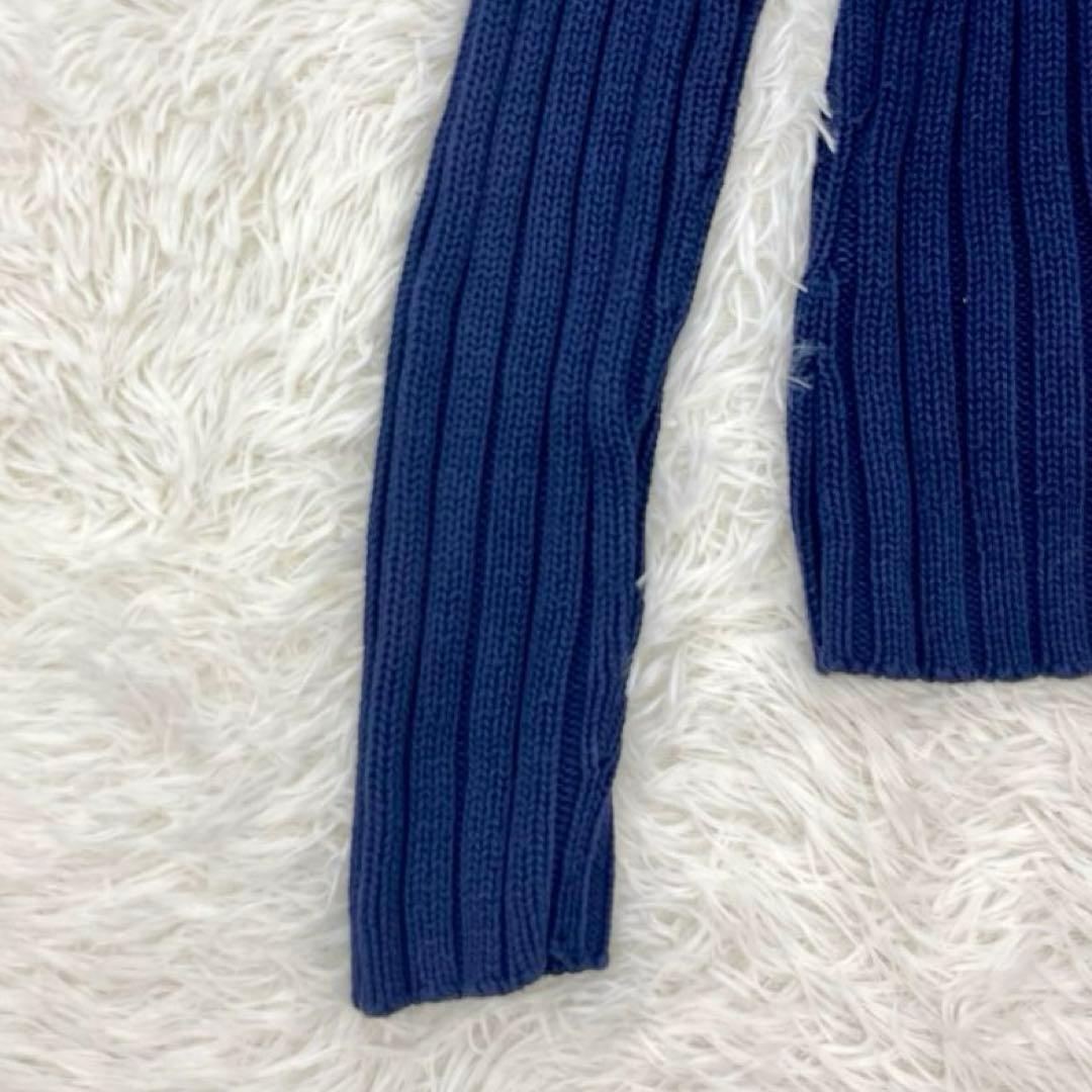 ラルフローレン・長袖ニットセーター・星条旗・ニットパーカー・リブ編み・M