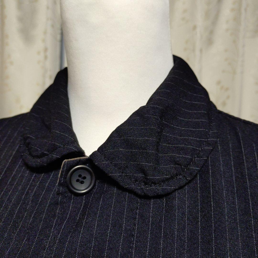 ブラックコムデギャルソン　ジャケット　ストライプ　ポリ縮