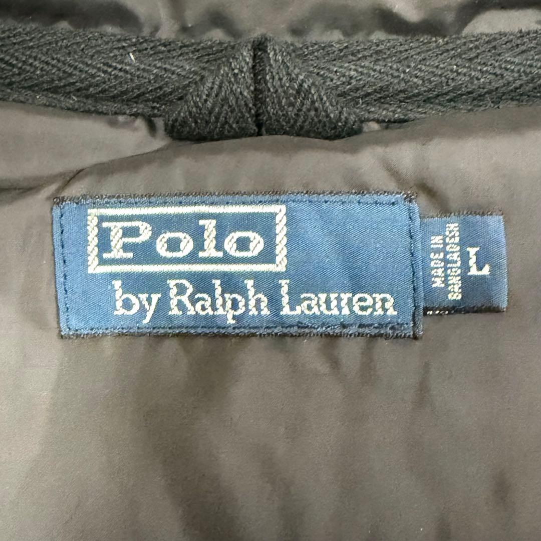 ポロラルフローレン ダウンジャケット ポニー アウター フード ブラック L