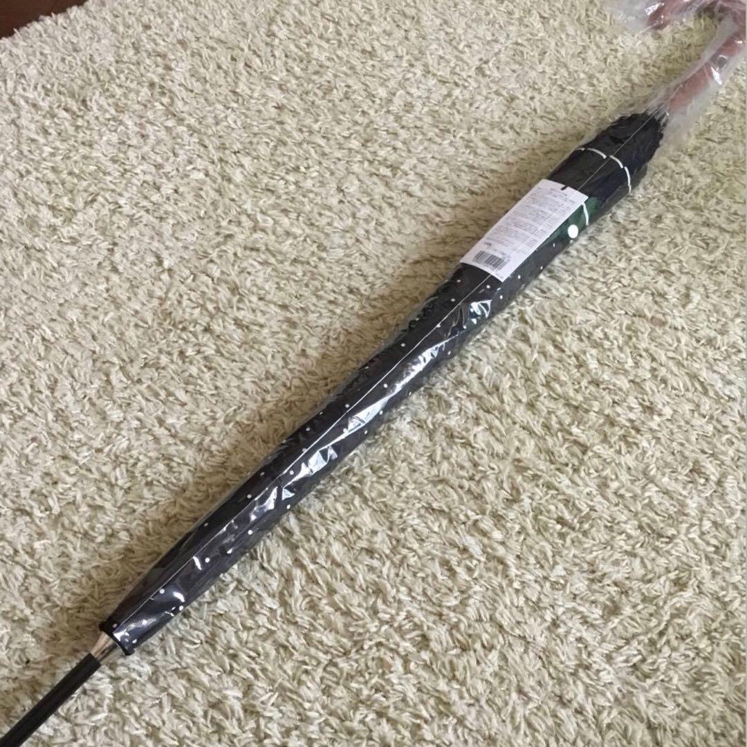 新品　ラルフローレン　雨傘　長傘　ブラック　 ドット柄　傘