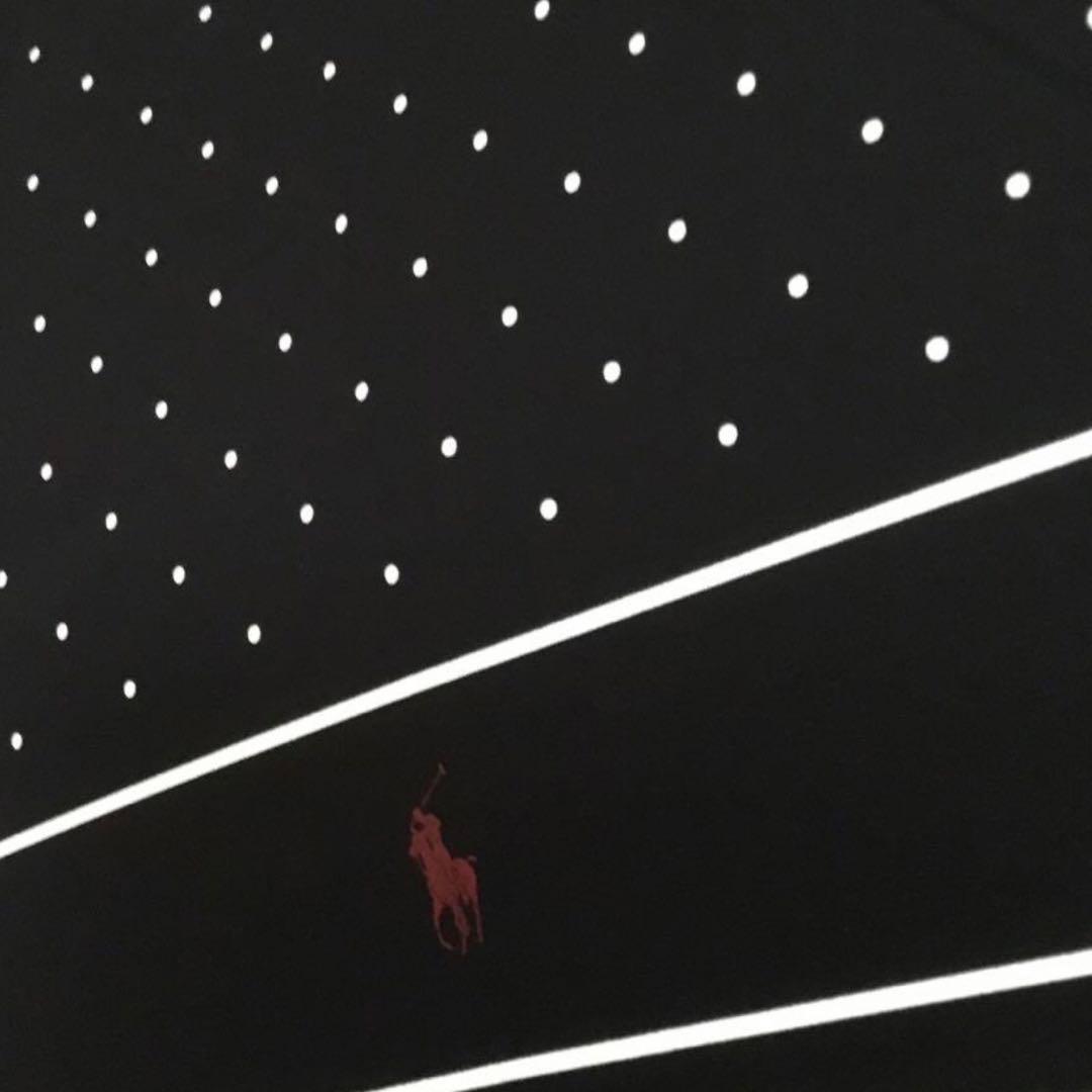 新品　ラルフローレン　雨傘　長傘　ブラック　 ドット柄　傘