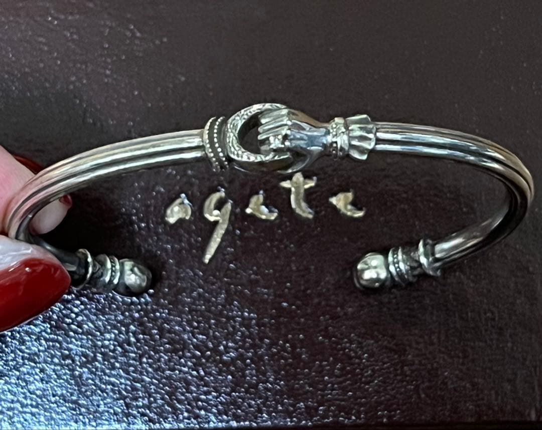 アガットシルバーバングル