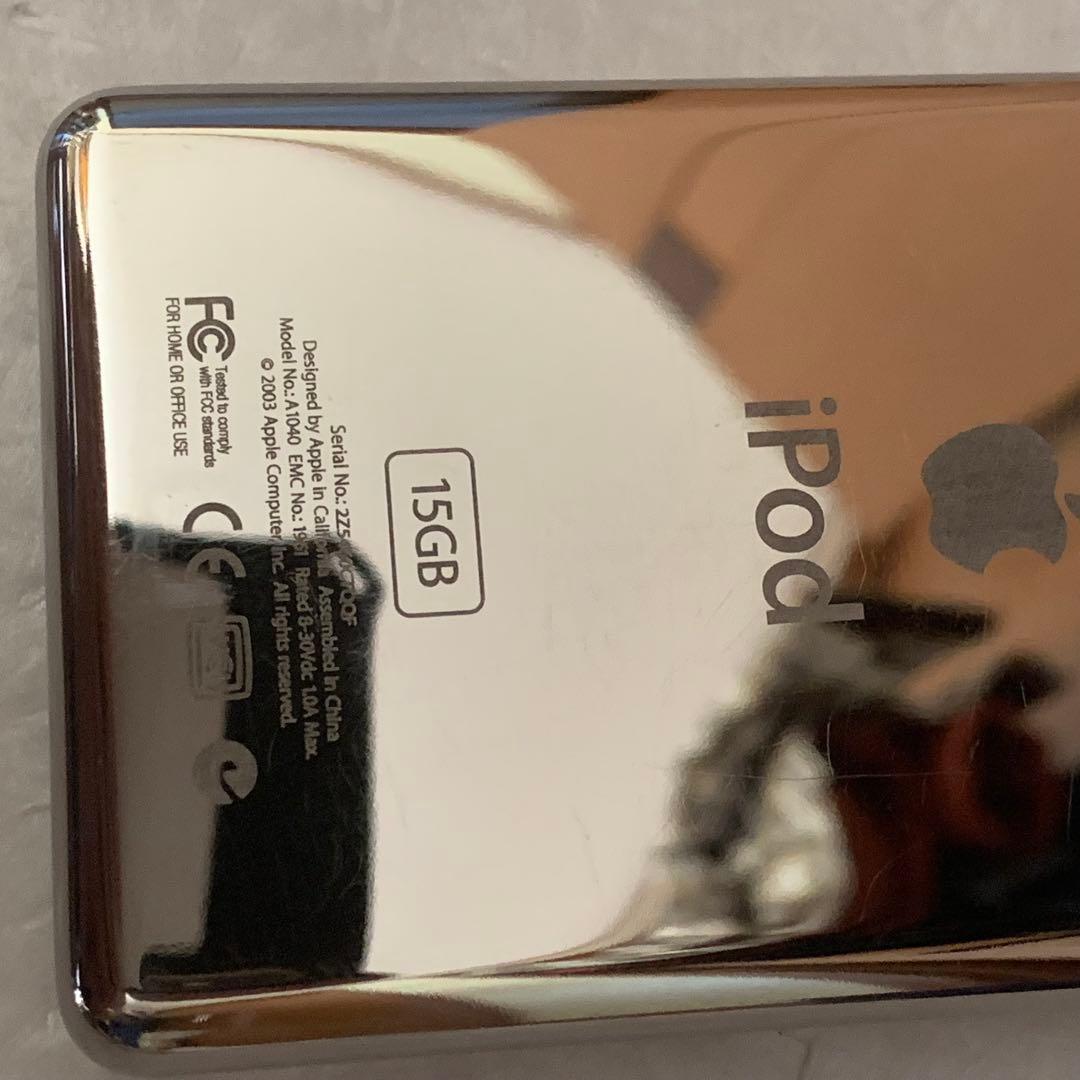 ジャンク アップル iPod Classic 第3世代 15GB 壊れています