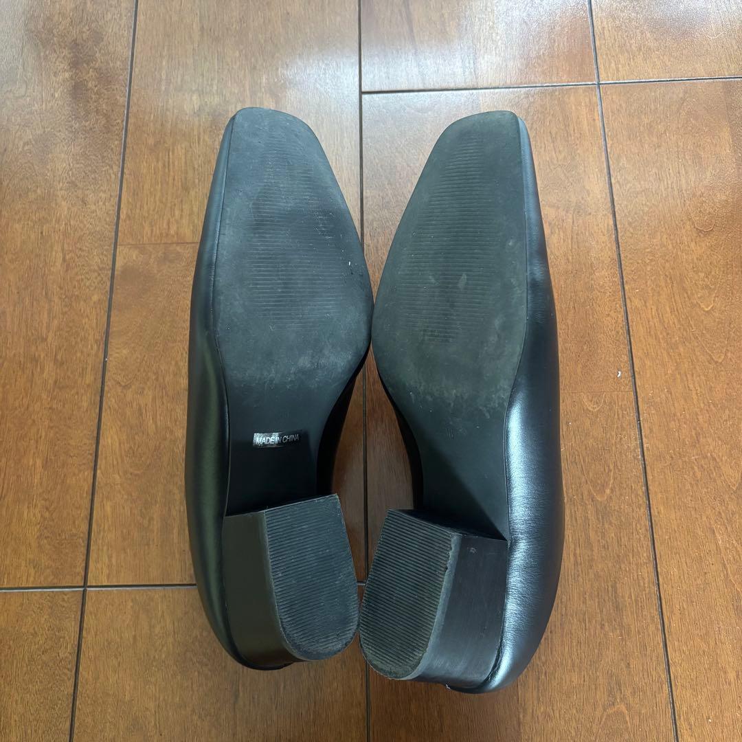 【todayful】 Squaretoe Leather Sabot 38