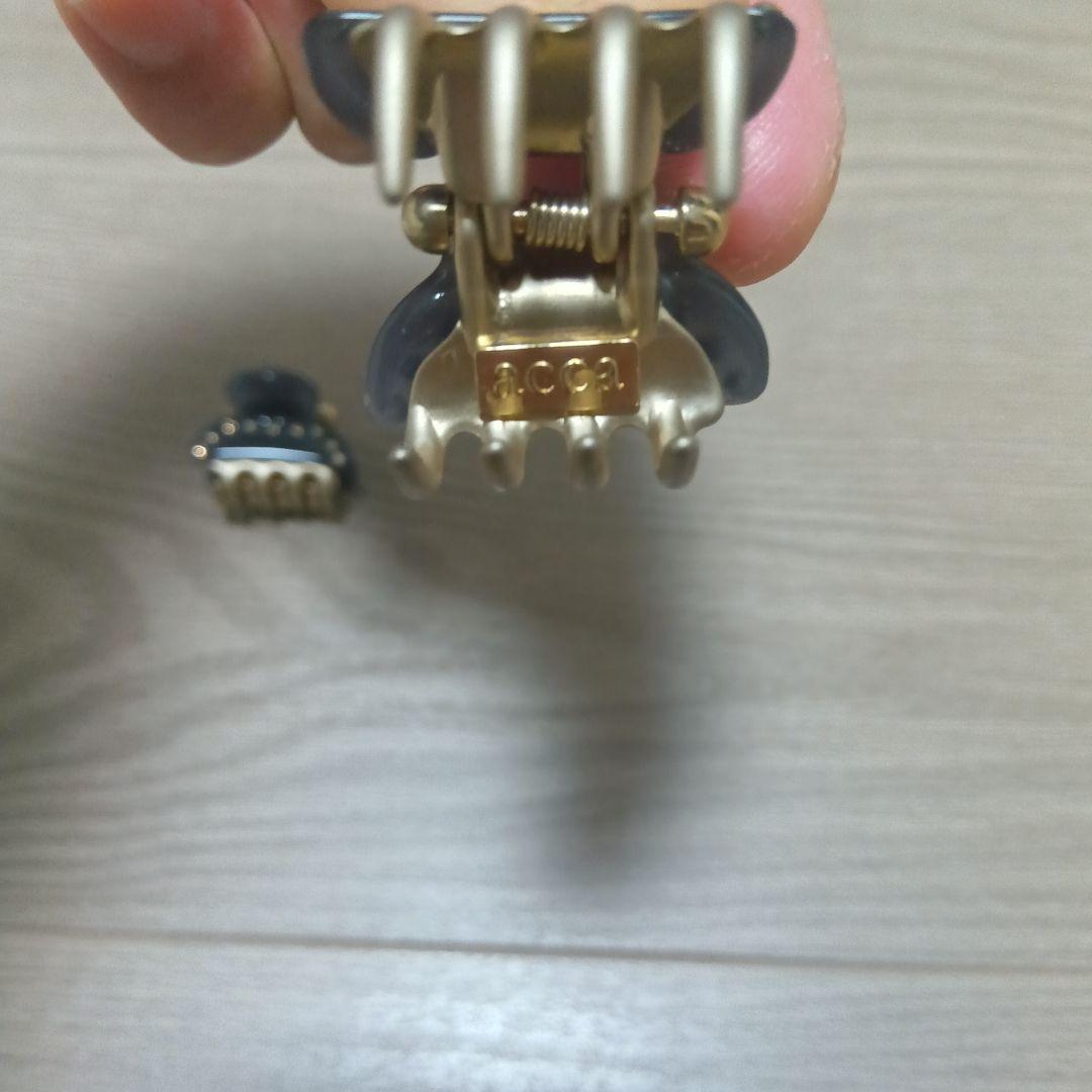 accaティアラクリップminiサイズ★2点★ダークグレー★アッカ★ミニ★DGY