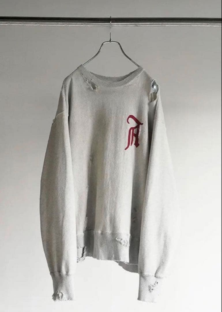 トップス ANCELLM CRASH SWEAT SHIRT