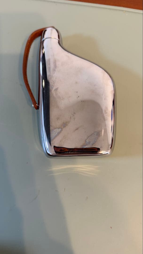 ステンレス製フラスコ レザー付き