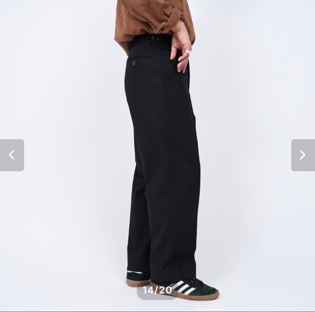 パンツ Cotton Gabardine Barrack Dress Trousers