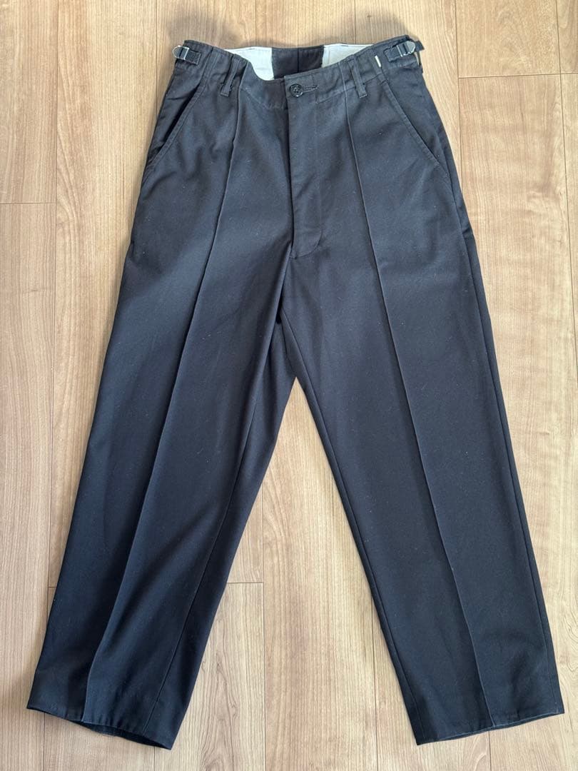 パンツ Cotton Gabardine Barrack Dress Trousers