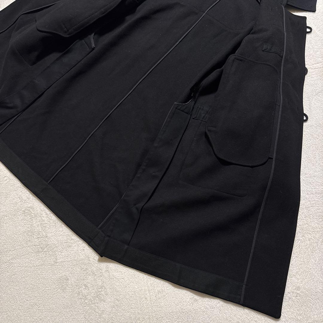 極美品 ユニクロ +j ウールオーバーサイズダッフルコート M ブラック 秋冬