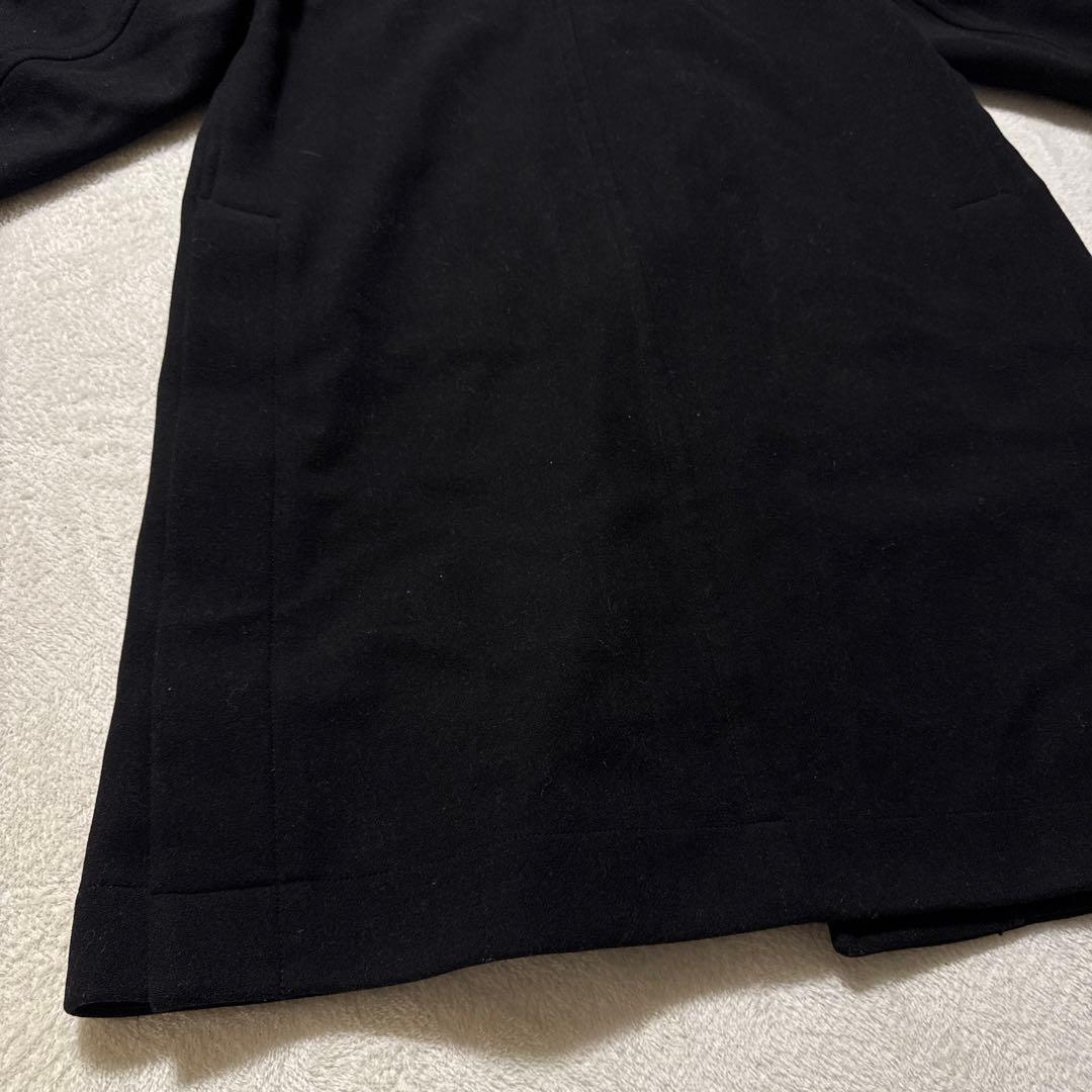 極美品 ユニクロ +j ウールオーバーサイズダッフルコート M ブラック 秋冬