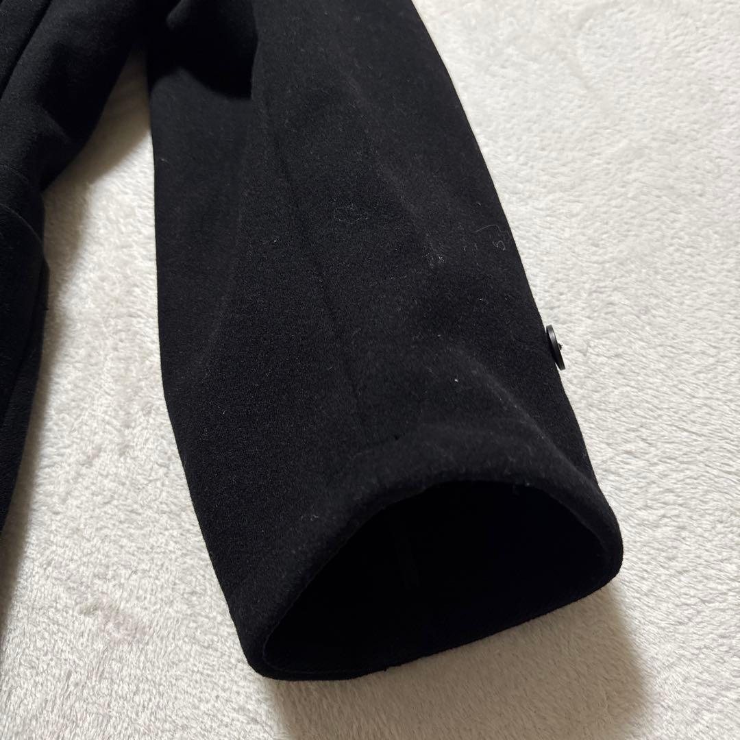 極美品 ユニクロ +j ウールオーバーサイズダッフルコート M ブラック 秋冬