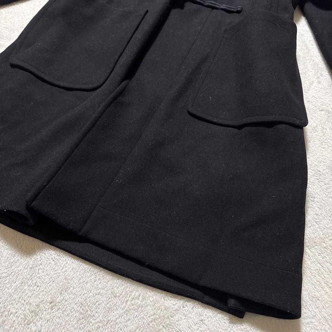 極美品 ユニクロ +j ウールオーバーサイズダッフルコート M ブラック 秋冬