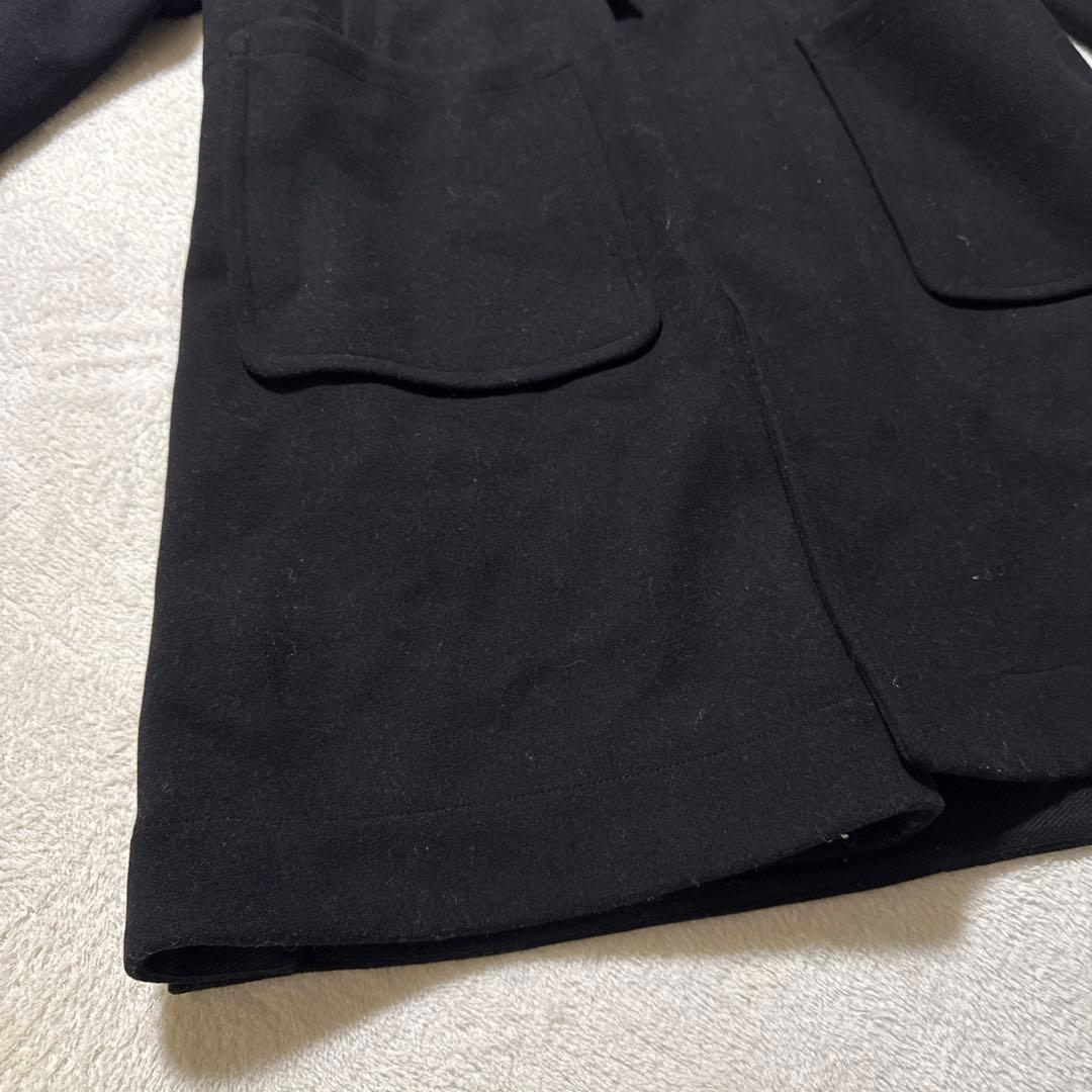 極美品 ユニクロ +j ウールオーバーサイズダッフルコート M ブラック 秋冬