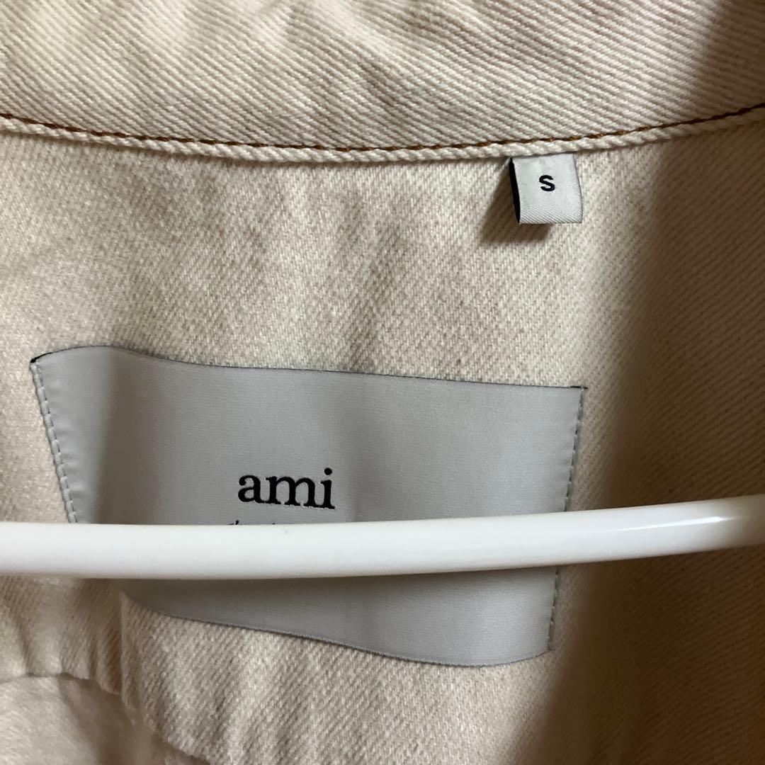 ami paris ベージュ シャツジャケット S