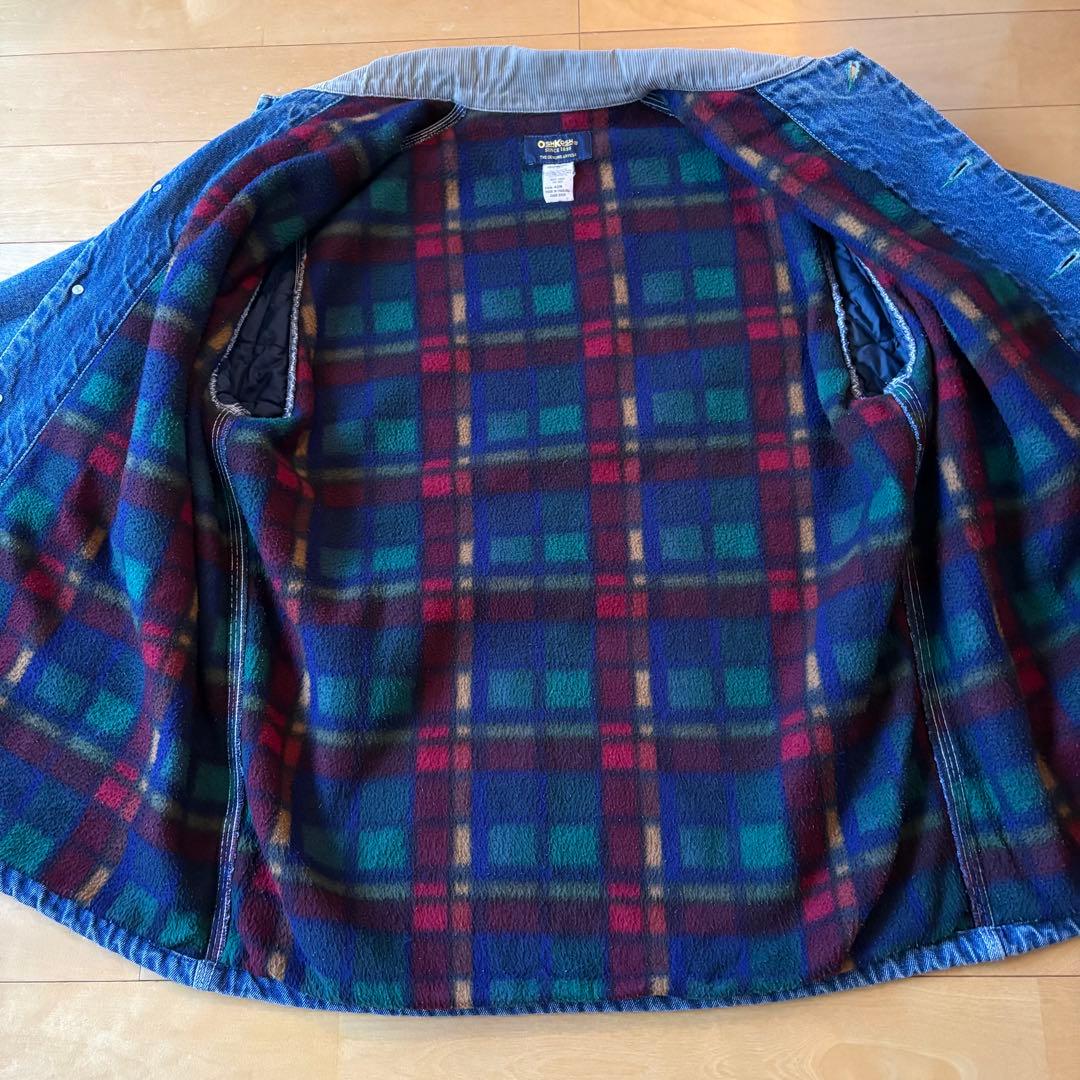 オシュコシュ カバーオール デニムジャケット 裏フリース 42R