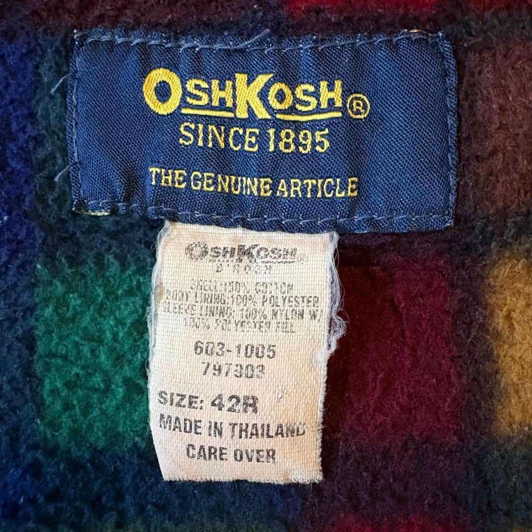 オシュコシュ カバーオール デニムジャケット 裏フリース 42R