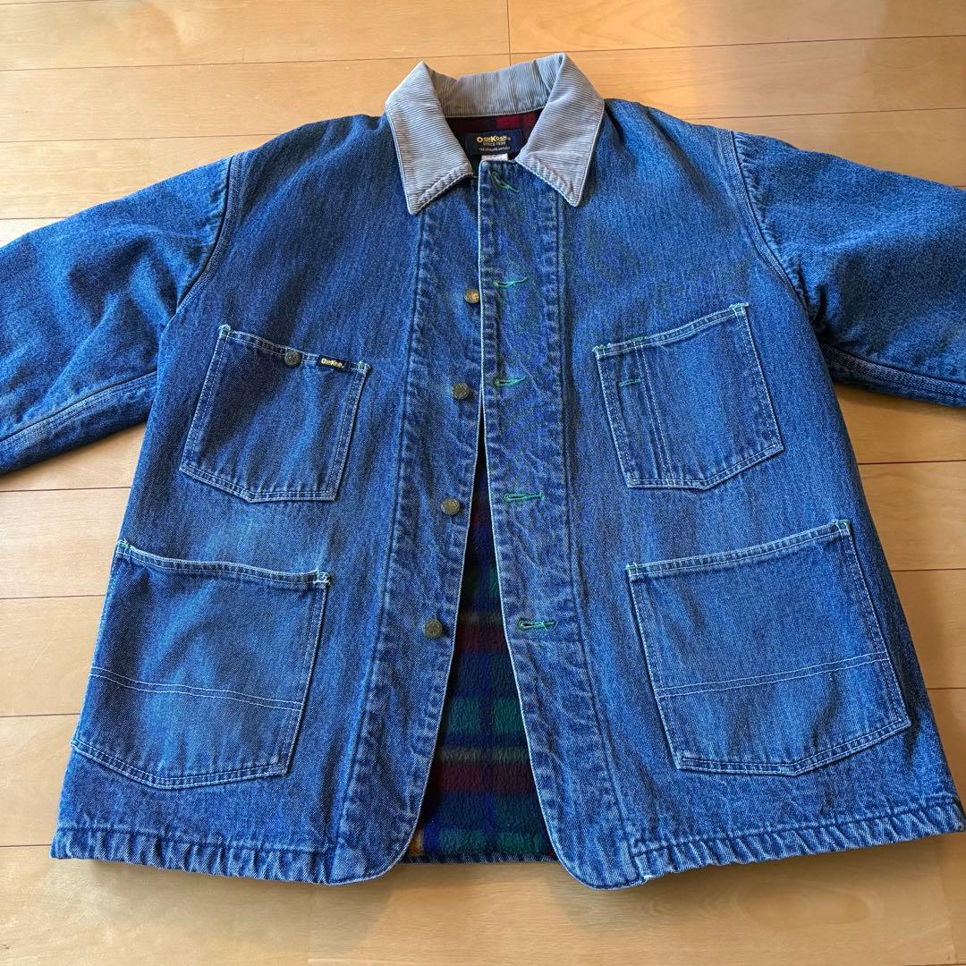 オシュコシュ カバーオール デニムジャケット 裏フリース 42R