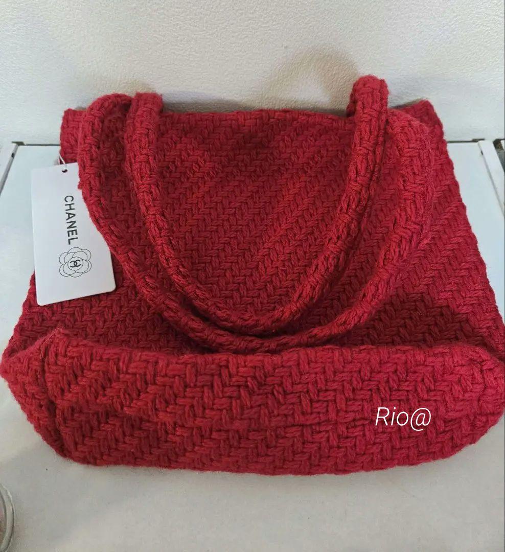 1点のみ最安値 CHANEL ノベルティ トートバッグ ビッグココマーク レッド